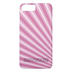 Wild orchid Colour Stripe Funky Pattern iPhone 8 Plus/7 Plus Case