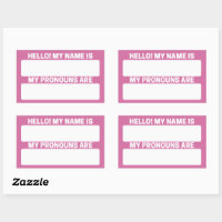 Wild Orchid Name & Pronoun Labels
