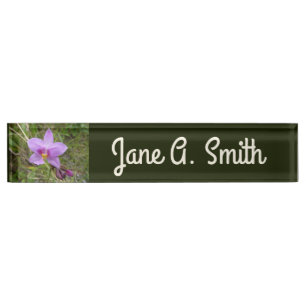 Wild Orchid Nameplate