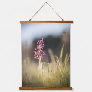Wild Orchid Nature Photo Hanging Tapestry