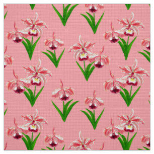 Wild Orchids - Shower of Coral Pink  Fabric