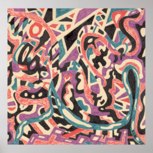 "Wild" Original Abstract Poster