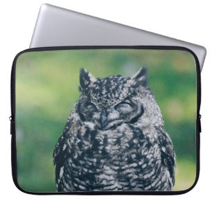 WILD OWL IN FRENCH FOREST LAPTOP SLEEVE