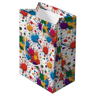 Wild Paint Splatter Medium Gift Bag