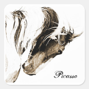 Wild Paint Stallion Picasso Western Horse Stickers
