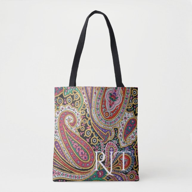 wild paisley tote bag (Front)