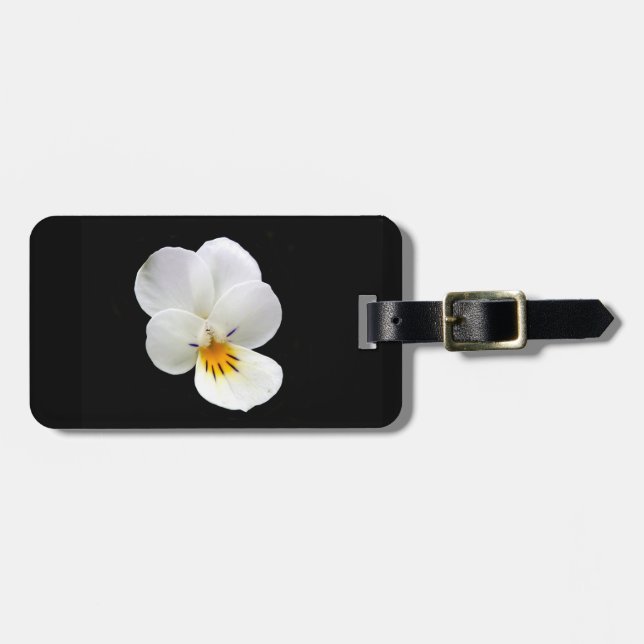 Wild Pansy Luggage Tag (Front Horizontal)