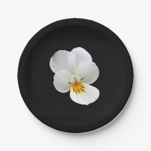 Wild Pansy Paper Plate