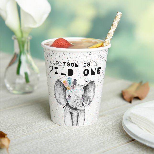 Wild Party Animal Birthday Party Paper Cup (Insitu)