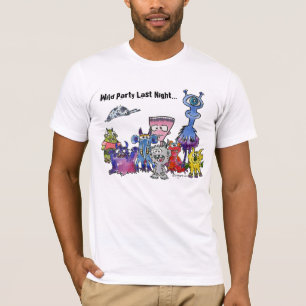 Wild Party Last Night Monsters T Shirt