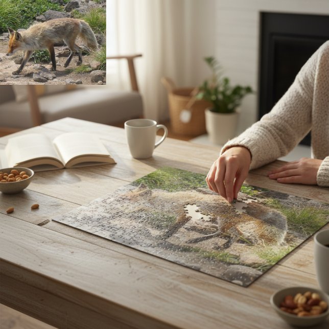 Wild Pause: Fox in the Morning Light Jigsaw Puzzle (Creator Uploaded)