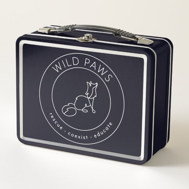 Wild Paws Metal Lunchbox (Front)