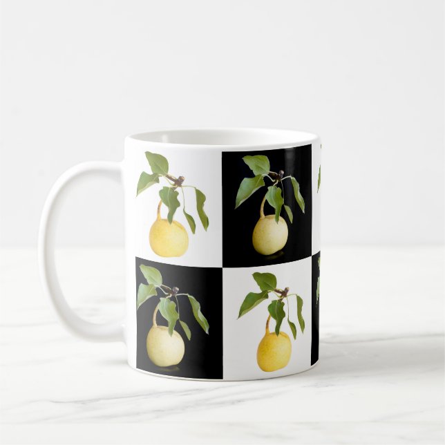 Wild pears pattern coffee mug (Left)