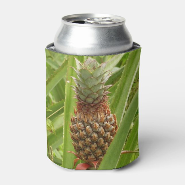 Wild Pineapple Tropical Fruit in Nature Can Cooler (Can Front)