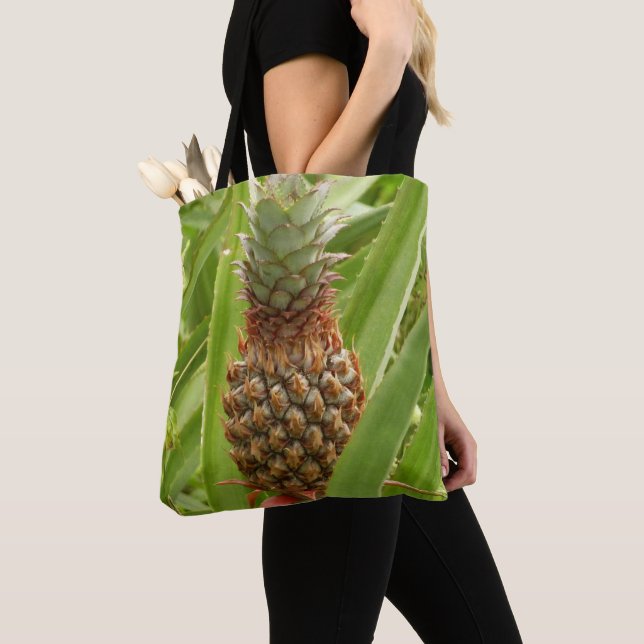 Wild Pineapple Tropical Fruit in Nature Tote Bag (Close Up)