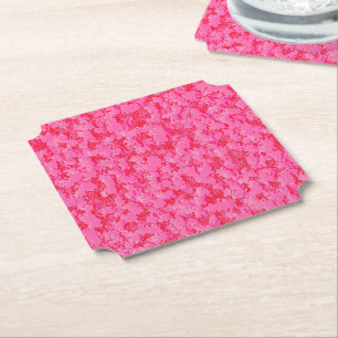 Wild Pink Paper Coaster