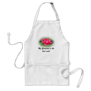 wild pink rose flowers standard apron