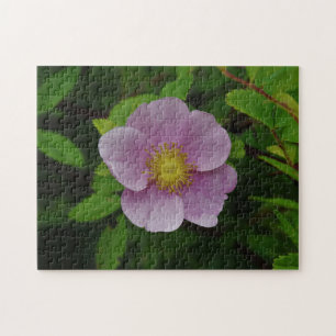Wild Pink Rose Jigsaw Puzzle