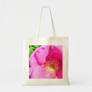 Wild Pink Rose Photo Trust in the Lord Bible Verse Tote Bag