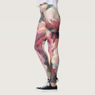Wild Pink Roses Leggings
