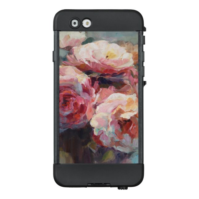 Wild Pink Roses LifeProof iPhone Case (Back)