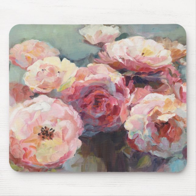 Wild Pink Roses Mouse Mat (Front)