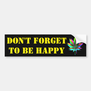 Wild Plant Leafs - neon coloured + your ideas Bumper Sticker