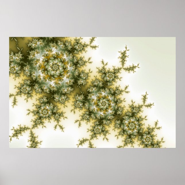Wild Plant - Mandelbrot Fractal Art Poster (Front)