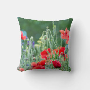 Wild poppies cushion