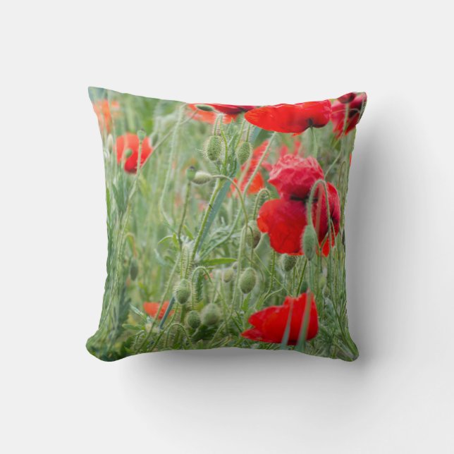Wild poppies cushion (Front)