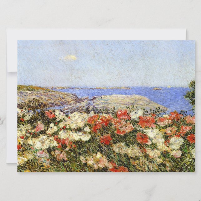 Wild Poppies on the Isles of Shoals Card (Front)