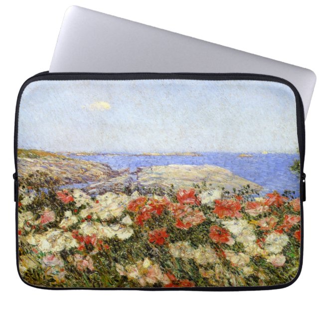 Wild Poppies on the Isles of Shoals Laptop Sleeve (Front)