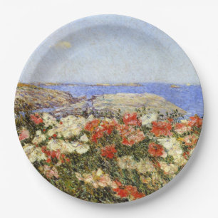 Wild Poppies on the Isles of Shoals Paper Plate