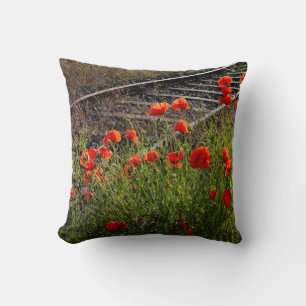 Wild poppy  cushion