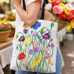 Wild Poppy Tote Bag