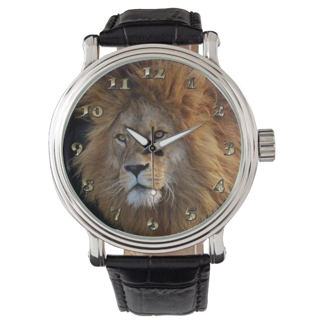 Wild Predator Lion with Mane Watch (Front)
