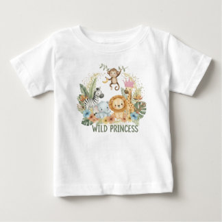 Wild Princess - Jungle Animals Baby T-Shirt