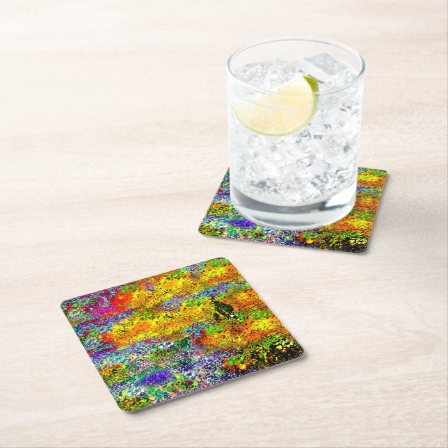 Wild print Paper Coaster (Insitu)