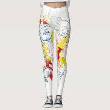 Wild Print-Patterned Women's Leggings