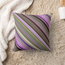 Wild Purple Asters Purple and Green Stripe