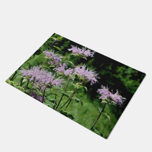 Wild Purple Bee Balm Flower Doormat