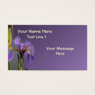Wild Purple Blue Flag Iris Flower