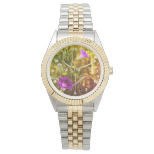 Wild Purple Morning Glory Flowers Abstract   Watch