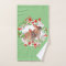 Wild Rabbit and Red Floral Wreath