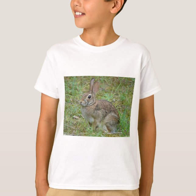 Wild Rabbit Eastern Cottontail II Apparel & Gifts T-Shirt (Front)