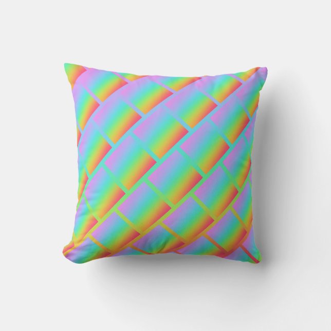 Wild Rainbow Design Cushion (Front)