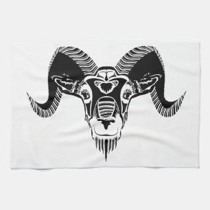 wild ram tea towel