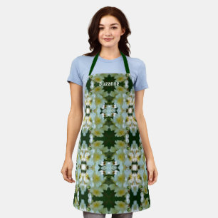 Wild Rambling Roses Floral Pattern Personalised Apron