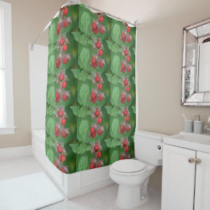Wild Raspberries Shower Curtain