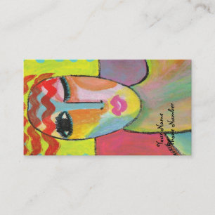 Wild Red Hair Business Card